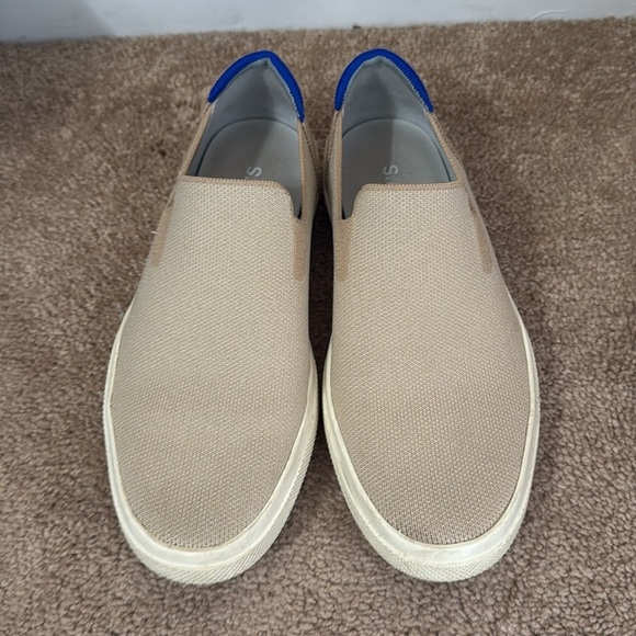 Rothy’s The City Slip On Unisex Knit Sneakers Tan Cream W8/M6.5 - Picture 8 of 15